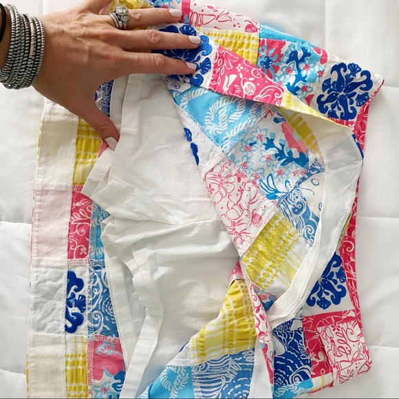 Lilly Pulitzer Patchwork Skort • Pink, Blue Yellow - Picture 3 of 5